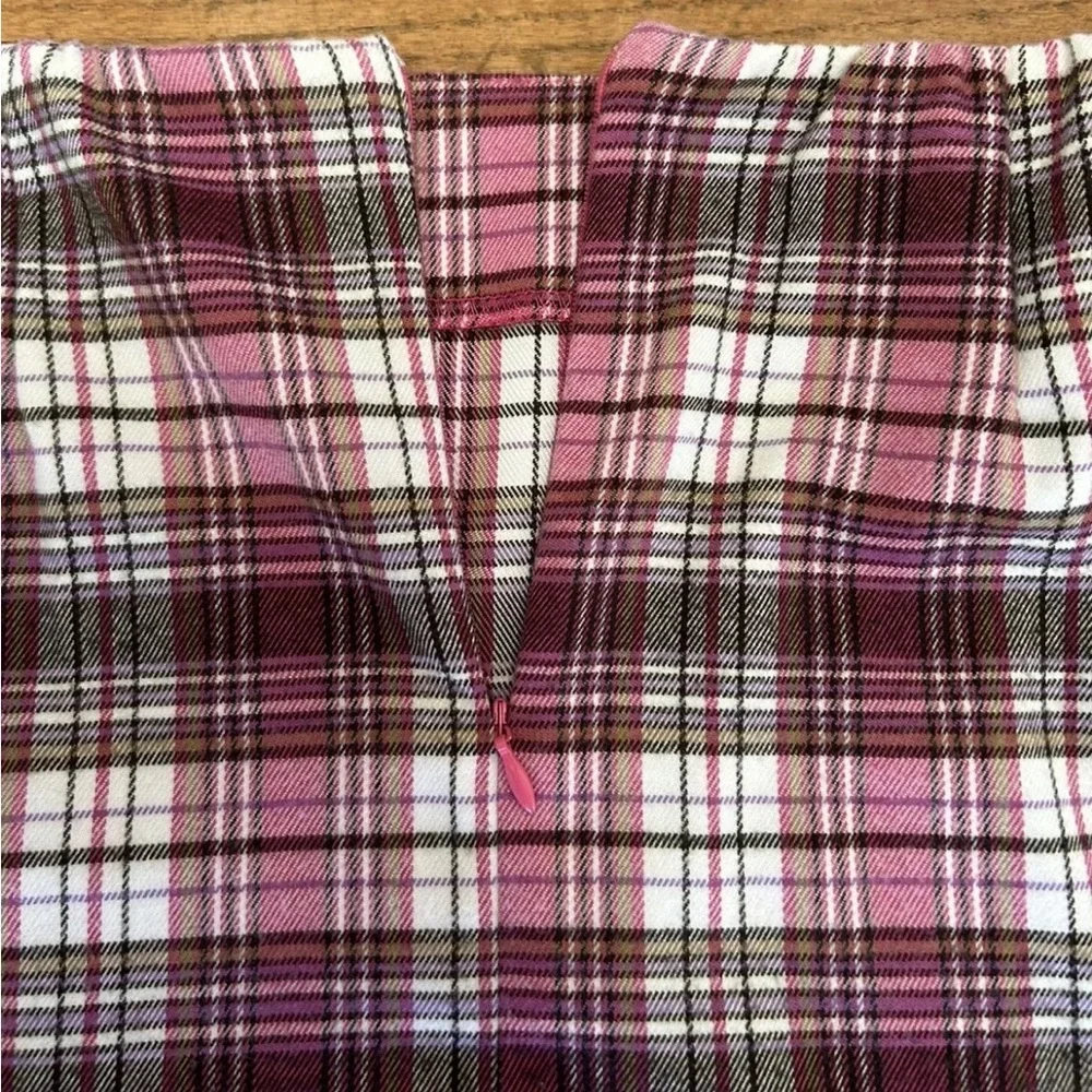 Art Class Mini Skirt Girls Flannel Plaid Brown Pink White Size XL (14/16) Target